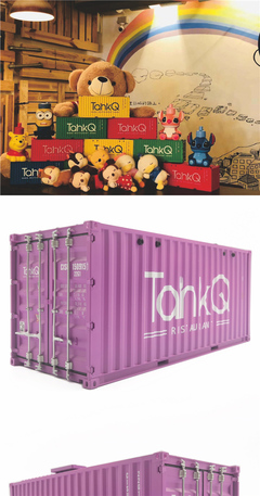 臺(tái)灣餐盒紫色集裝箱模型 海藝坊定制化1:20仿真模型的藝術(shù)與實(shí)用